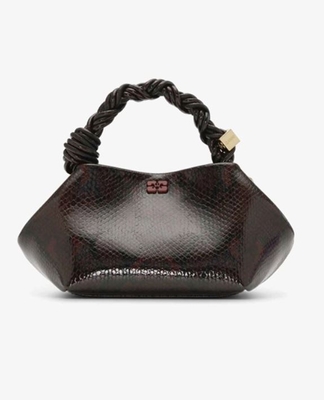 Mini bolso Ganni Bou serp burdeos